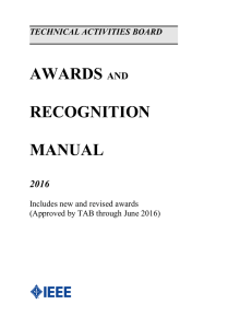 awards and recognition manual