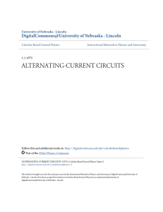 alternating-current circuits - DigitalCommons@University of
