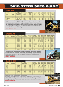 skid steer spec guide - Rental Equipment Register