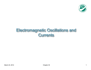 Electromagnetic Oscillations and Currents