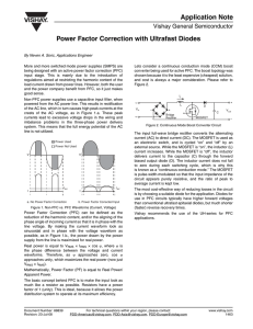 Power Factor Correction with Ultrafast Diodes Application Note