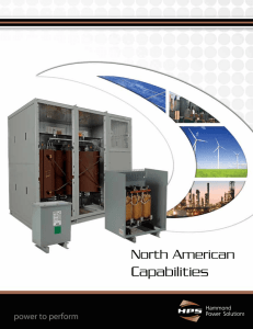 HPS North American Capabilities Brochure This brochure outlines