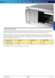 EMC flat front panels datasheet