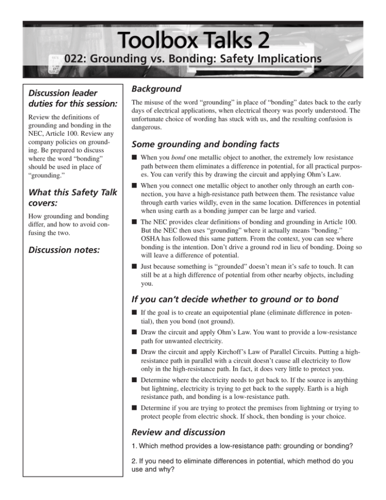 022-grounding-vs-bonding-safety-implications