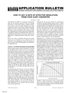 How to get 23 bits of effective resolution from