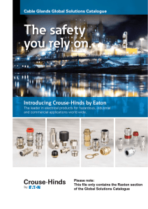 Raxton section of Cable Glands Global Solution Catalogue