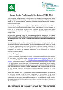 Forest Service Fire Danger Rating System (FDRS) 2016