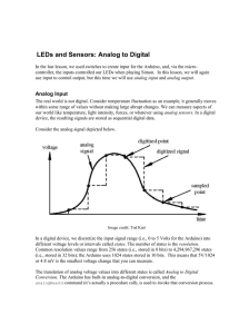 LEDs and Sensors Part 2: Analog Input