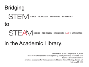 Bridging STEM to STEAM in the Academic Library