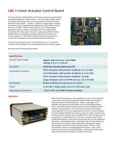 LAC • Linear Actuator Control Board