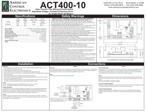 ACT400-10 - American Control Electronics