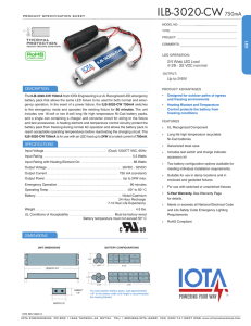 ILB-3020-CW Spec Sheet