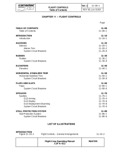 chapter 11 --- flight controls list of illustrations