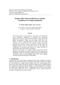 Kalman Filter Based Unified Power Quality Conditioner for Output