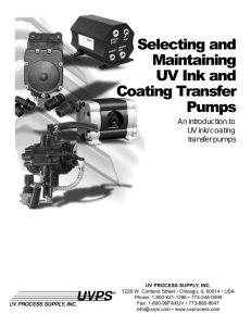 Selecting and Maintaining UV Ink and Coating Transfer Pumps