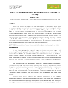 power quality improvement in grid connected wind energy system