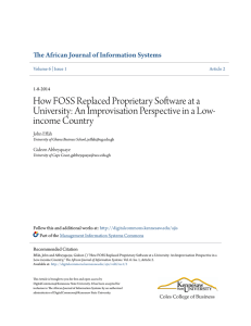 How FOSS Replaced Proprietary Software at a University: An