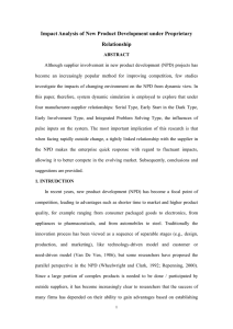 Impact Analysis of New Product Development under Proprietary