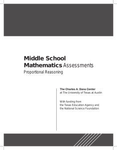 Middle School MathematicsAssessments