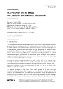 H2S Pollution and Its Effect on Corrosion of Electronic