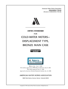 C700-95 Cold-Water Meters–Displacement Type