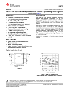 Low-Ripple 1.8V/1.6V Spread-Spectrum Switched Capacitor Step