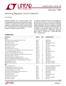 AN30 - Switching Regulator Circuit Collection