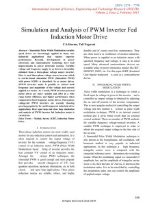 Simulation and Analysis of PWM Inverter Fed Induction Motor Drive