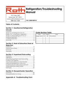 Roth Heat Pump Refrigeration Troubleshooting