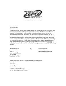 New Dealer - Lawn Equipment Parts Company (LEPCO)