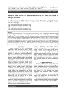 Analysis and hardware implementation of five level cascaded H