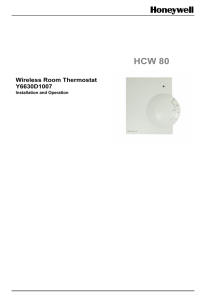 HCW 80 Wireless Room Thermostat Y6630D1007