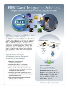 EBSCOhost® Integration Solutions