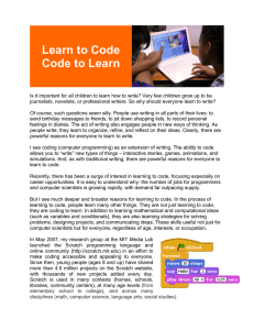 Learn to Code Code to Learn