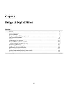 Design of Digital Filters