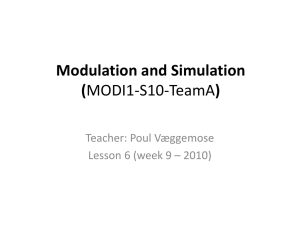Modulation and Simulation Modulation and - IT