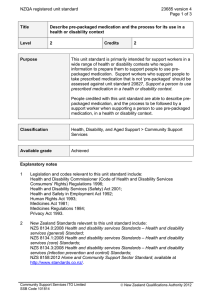 NZQA registered unit standard 23685 version 4 Page