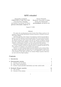 KPZ reloaded - Institut für Mathematik - Hu