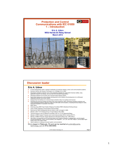 Protection and Control Communications with IEC 61850 1