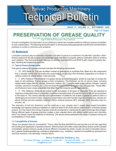 Preservation of Grease Quality