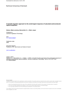 A transfer function approach to the small-signal