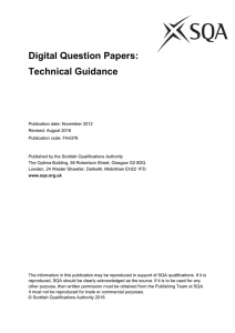 Digital Question Papers: Technical Guidance for Centres