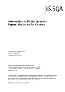 Introduction to Digital Question Papers: Guidance for Centres