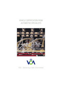 Vehicle Certification from Automotive Specialists Brochure