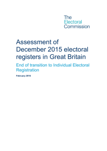 Assessment of December 2015 electoral