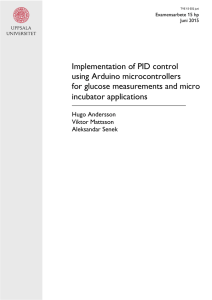 Implementation of PID control using Arduino microcontrollers