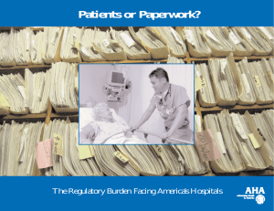 Patients or Paperwork? - American Hospital Association