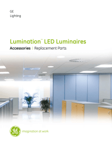 GE Lumination LED Accessories DataSheet | IND140