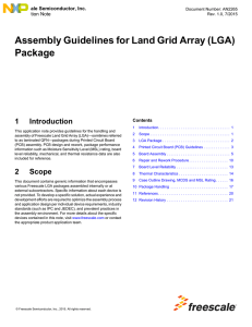 AN2265 - Assembly Guidelines for Land Grid Array (LGA) Package