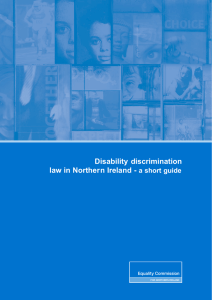 Disability discrimination law in Northern Ireland